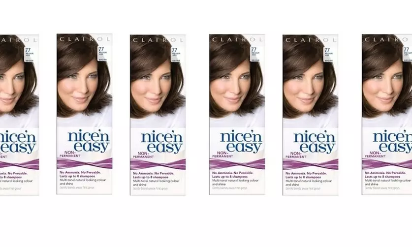Clairol Nice N' Easy Hair Color #77, Medium Ash Brown Uk Loving Care - Primary Image