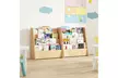 Costway 4-tier Kids Wooden Bookshelf Toddlers Book Rack with Deep Shelves - Second Medium