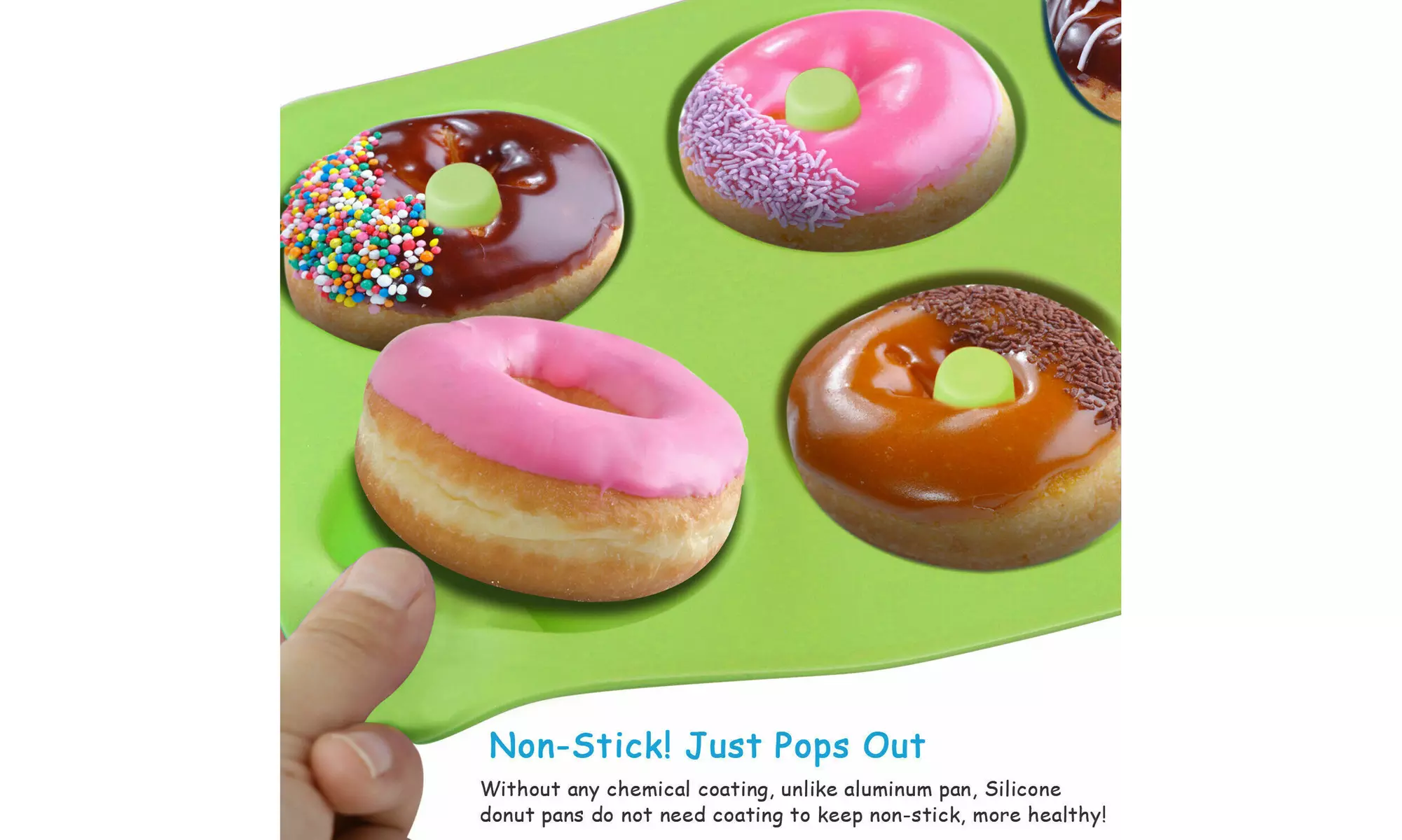 Silicone Donut Mold Donut Mould Pan Baking Tray Bagels Cake Biscuit Muffins