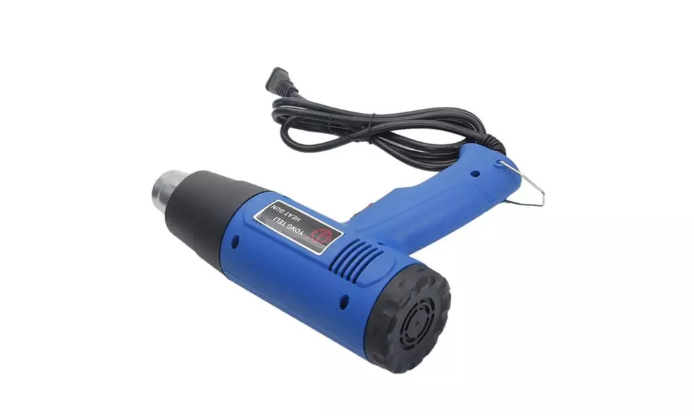 1500W 110V Dual-Temperature Heat Gun with 4pcs Concentrator Tips Blue