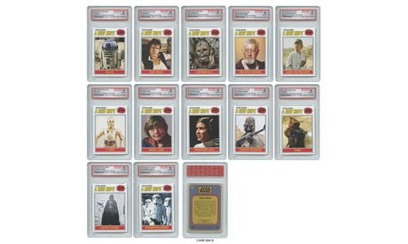 STAR WARS TOPPS Rare 1977 Card Designs - All Graded Gem Mint 10 - Set Of All 12 TOPPS Star Wars Set Of 12