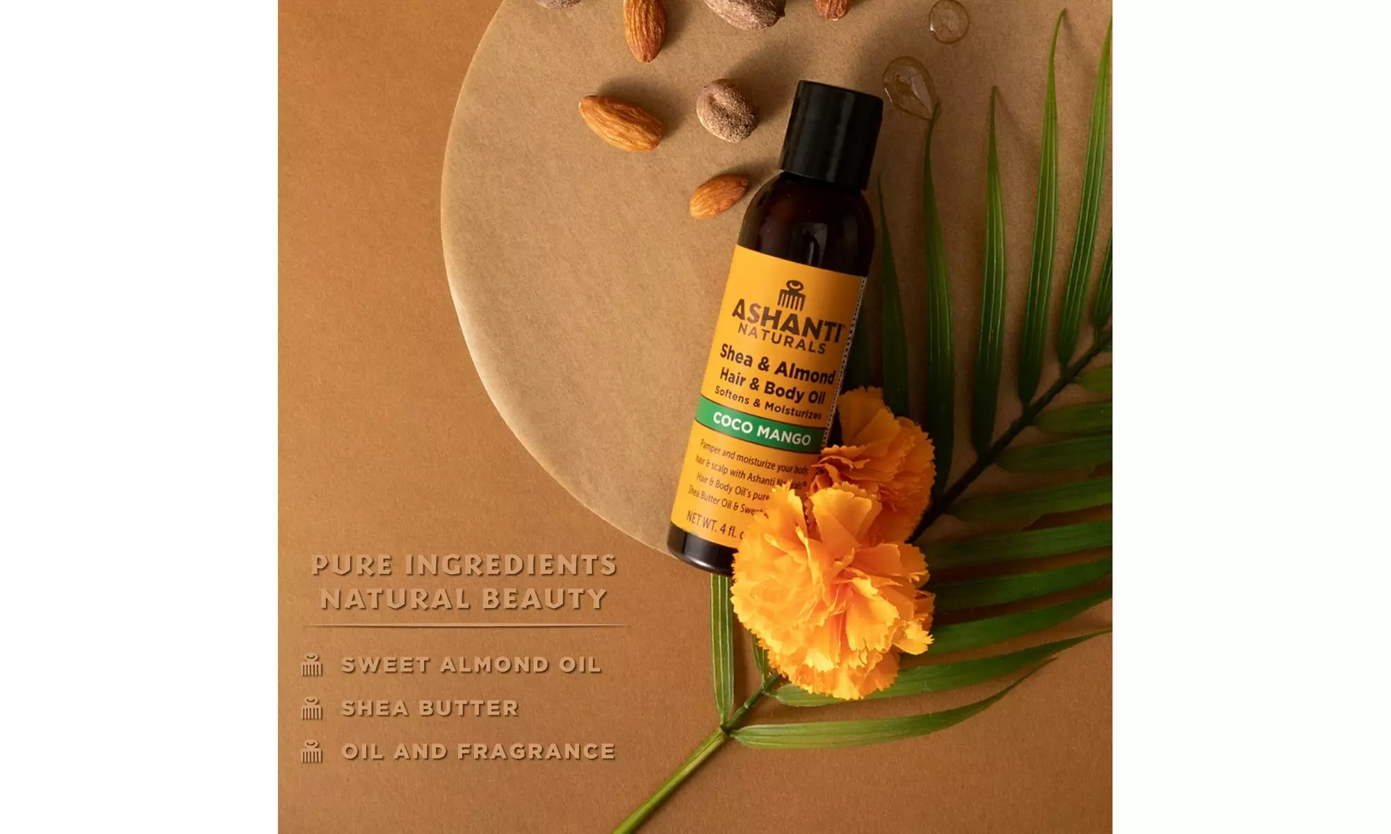 Ashanti Naturals Hair & Body Oil - 3 Options (4 Fl. Oz. Each)