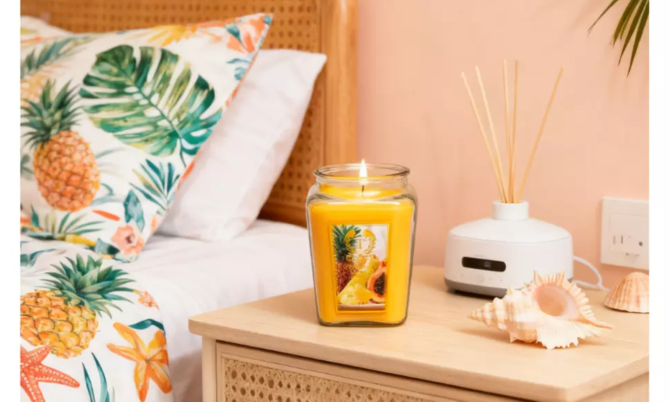 Six-Piece Toccata Aroma Scented Candles in 18oz Diamond Jars