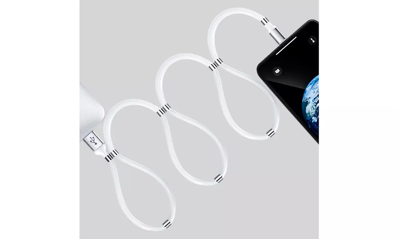Aduro Fidget Cable Magnetic Self Winding MFI Lightning USB Cables