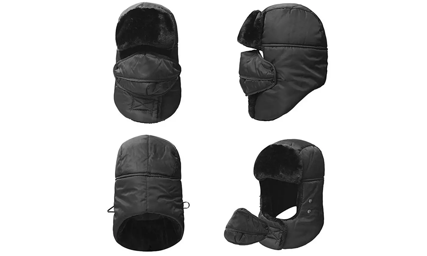 Winter Trapper Hat Warm Trooper Balaclavas Ear Flap Windproof Mask