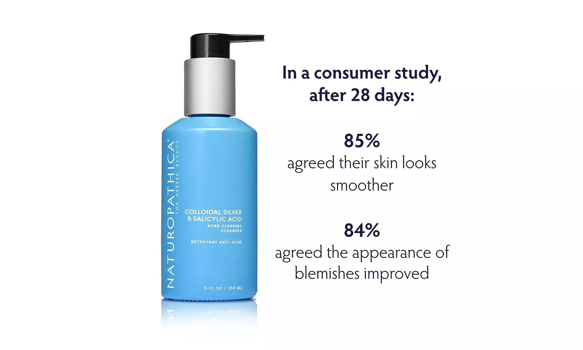 Naturopathica Colloidal Silver & Salicylic Acid Acne Clearing Cleanser / 5 oz - Image 5