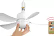 iMounTEK 2-in-1 Socket Ceiling Fan Light with Remote, Dimmable LED & Timer - Second Medium