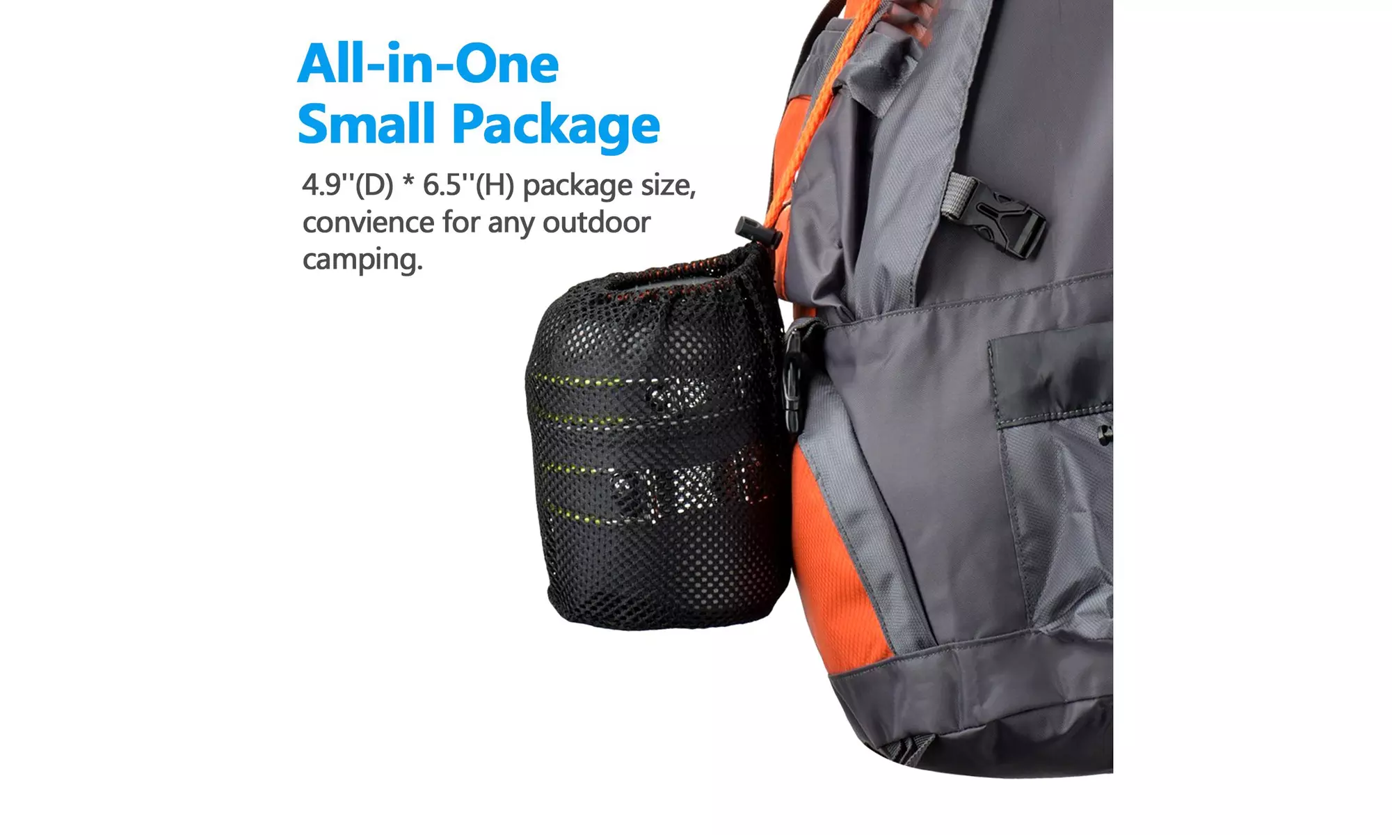 Camping Cookware Stove Carabiner Canister Stand Tripod and Stainless Steel Cup - Second Medium