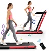 Image 3: Superfit 2.25HP 2 in 1 Folding Treadmill Speaker Home Gym