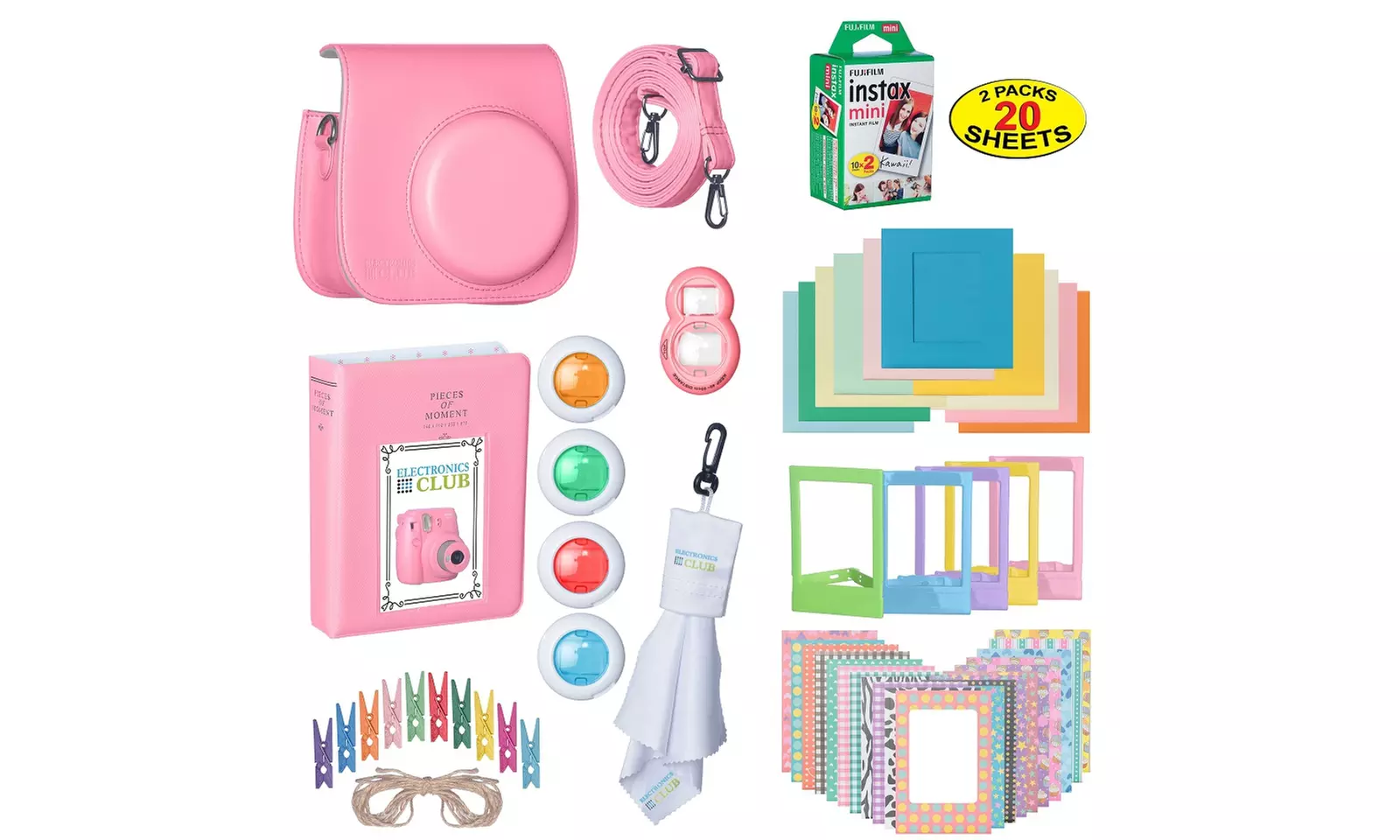 The Ultimate Accessories Bundle w/Flim For Fujifilm Instax Mini 9 Film Camera - Second Medium