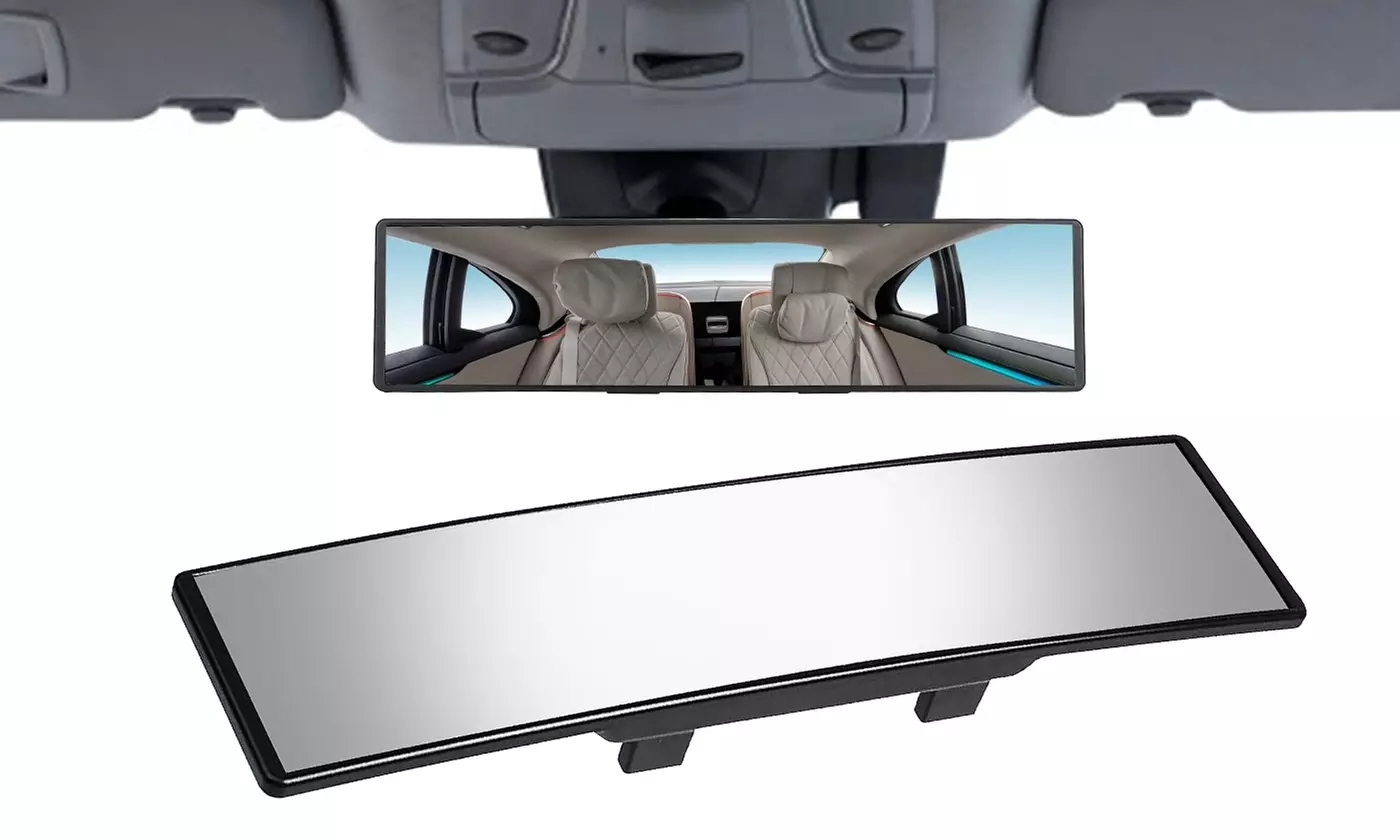 iMounTEK 11.4" Wide-Angle Anti-Glare Clip-On Rearview Mirror