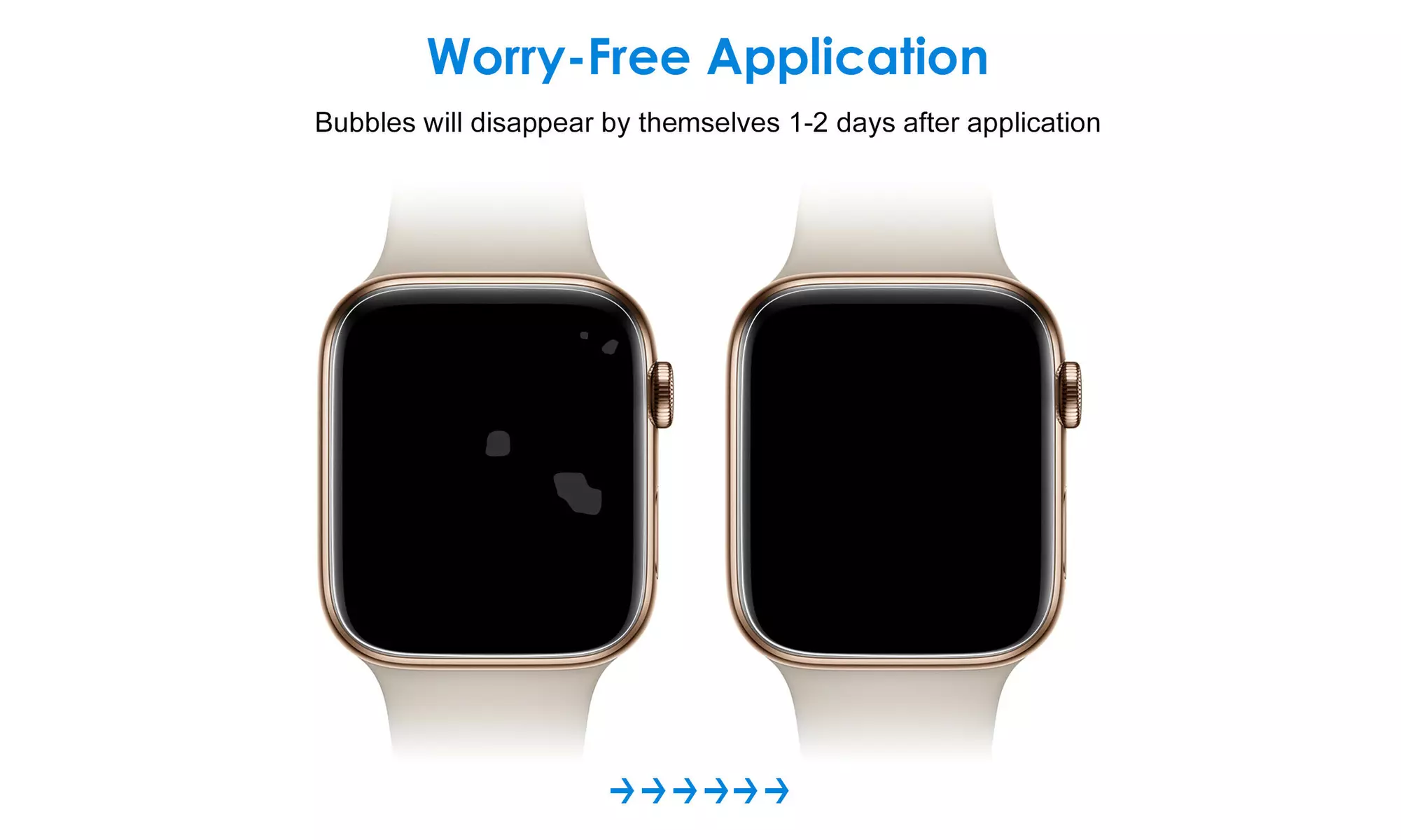Screen Protector for Apple Watch SE (2022/2020)/Series 6 5 4 40mm, TPU Film