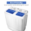 Image 8: Portable Mini Compact Twin Tub 17lb Washing Machine Washer Spin Dryer