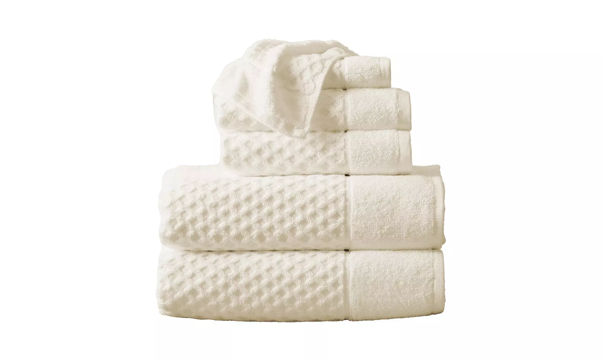 Ultra-Soft 100% Cotton Diamond Waffle Bath Towels