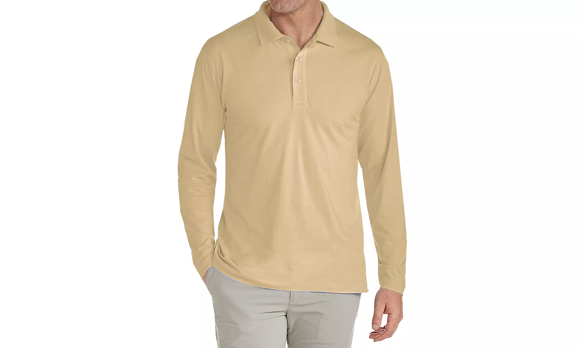 Galaxy By Harvic Men's Long Sleeve Pique Polo Shirt (S-2XL)