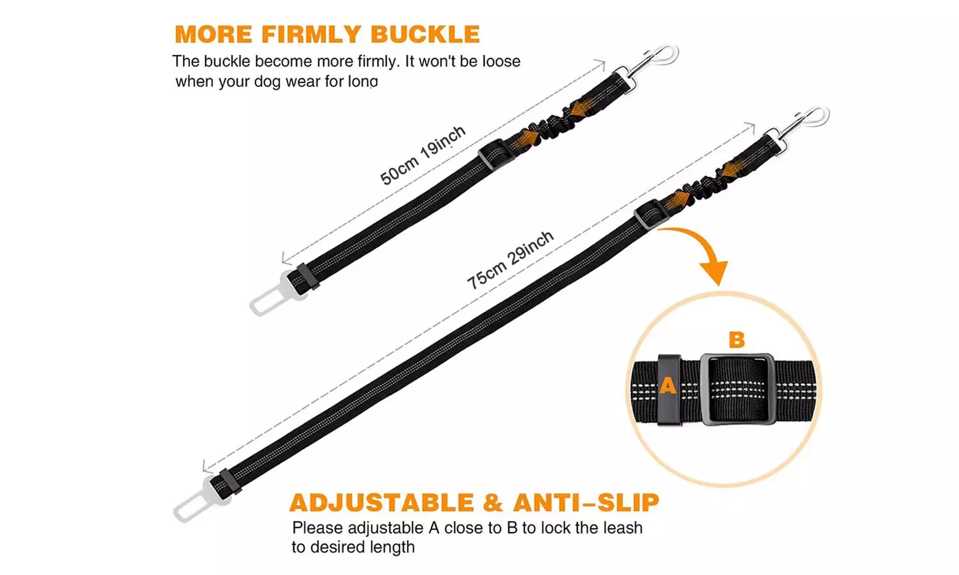 Heavy Duty Dog Safety Car Seat Belts