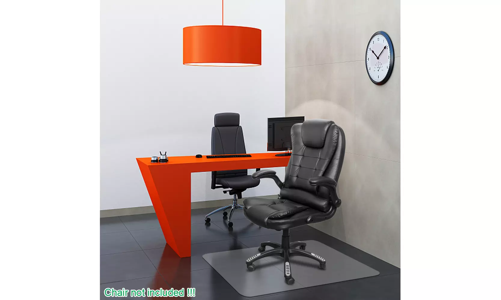 PVC Office Home Chair Mat for Hard Floors Mat Protection Floor Mat Rectangular - Primary Image