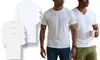 ToBeInStyle Men's 3-Pack White Cotton Blend Undershirt T-Shirts