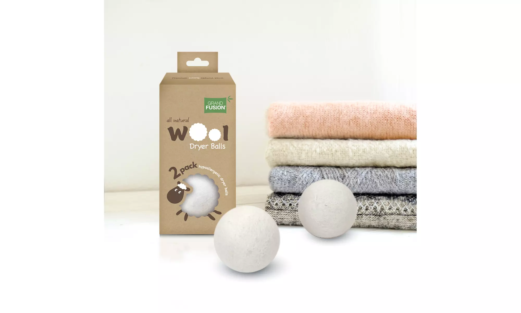 Grand Fusion Wool Dryer Ball Set - Primary Image