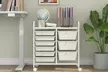 Costway 9 Drawer Rolling Organizer Cart Utility Storage Tools Scrapbook Paper - Second Medium
