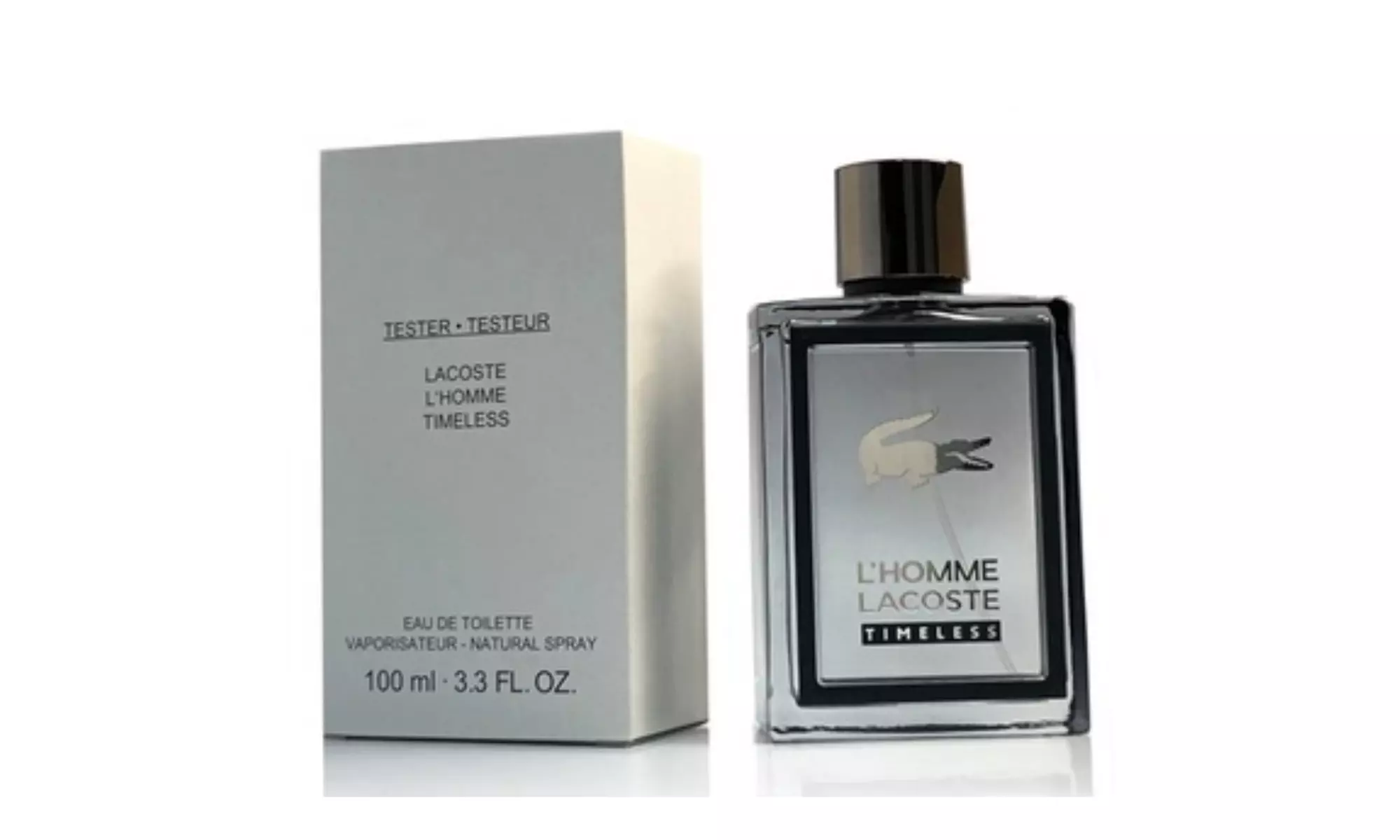 Lacoste L'Homme Timeless Eau De Toilette 3.3 oz / 100 ml Spray for Men (Tester) - Second Medium