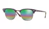 Ray-Ban Clubmaster Mineral Flash Lenses Sunglasses 51 mm Violet Frame