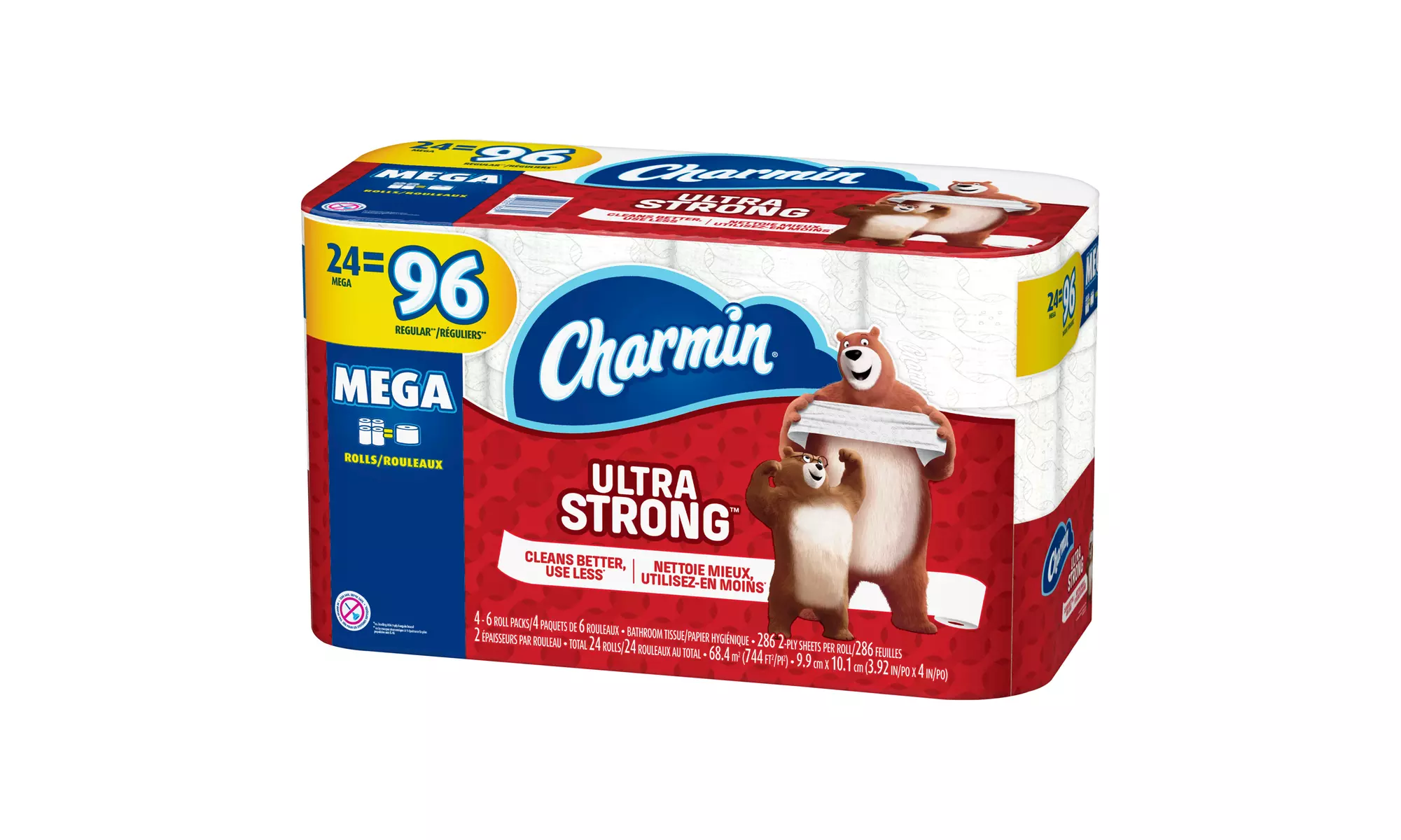 Charmin Ultra Strong Toilet Paper, 24 Mega Rolls - Primary Image