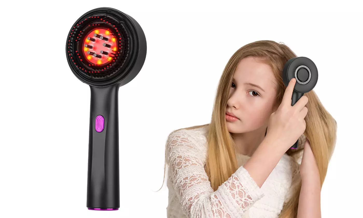iMounTEK 3-in-1 Red Light Scalp Massager and Hair Oil Applicator Massage Comb