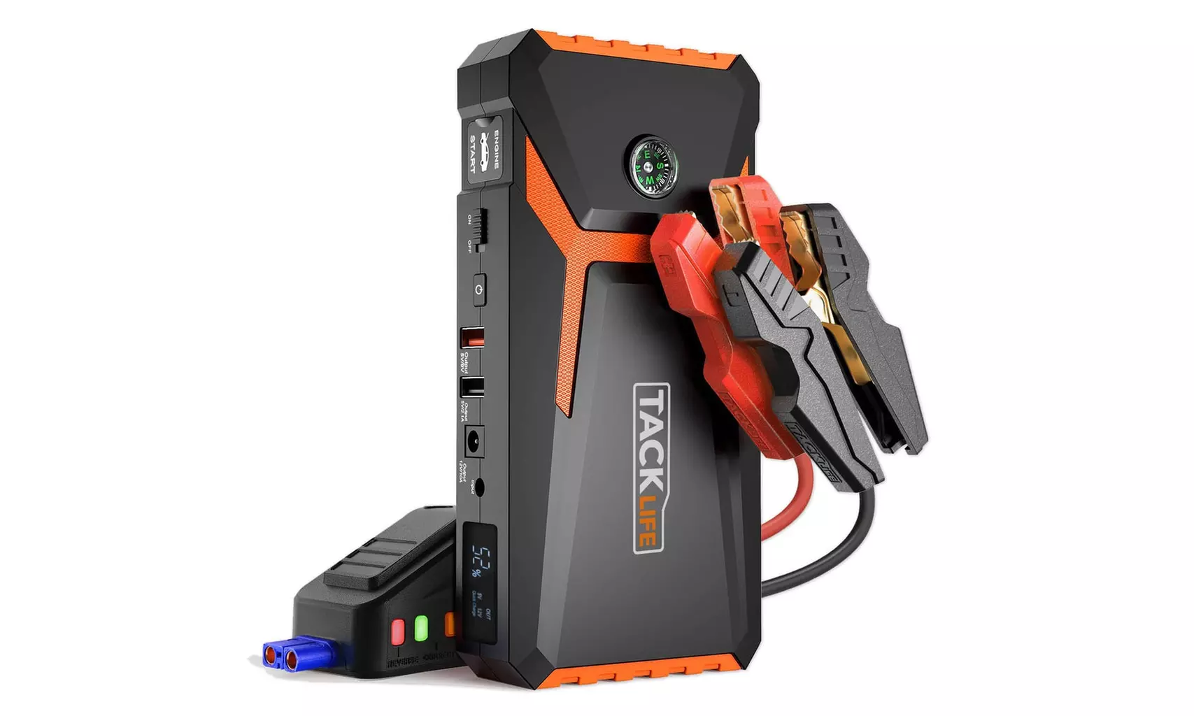 TACKLIFE T8 800A Peak 18000mAh Car Jump Starter with LCD Display - Primary Image