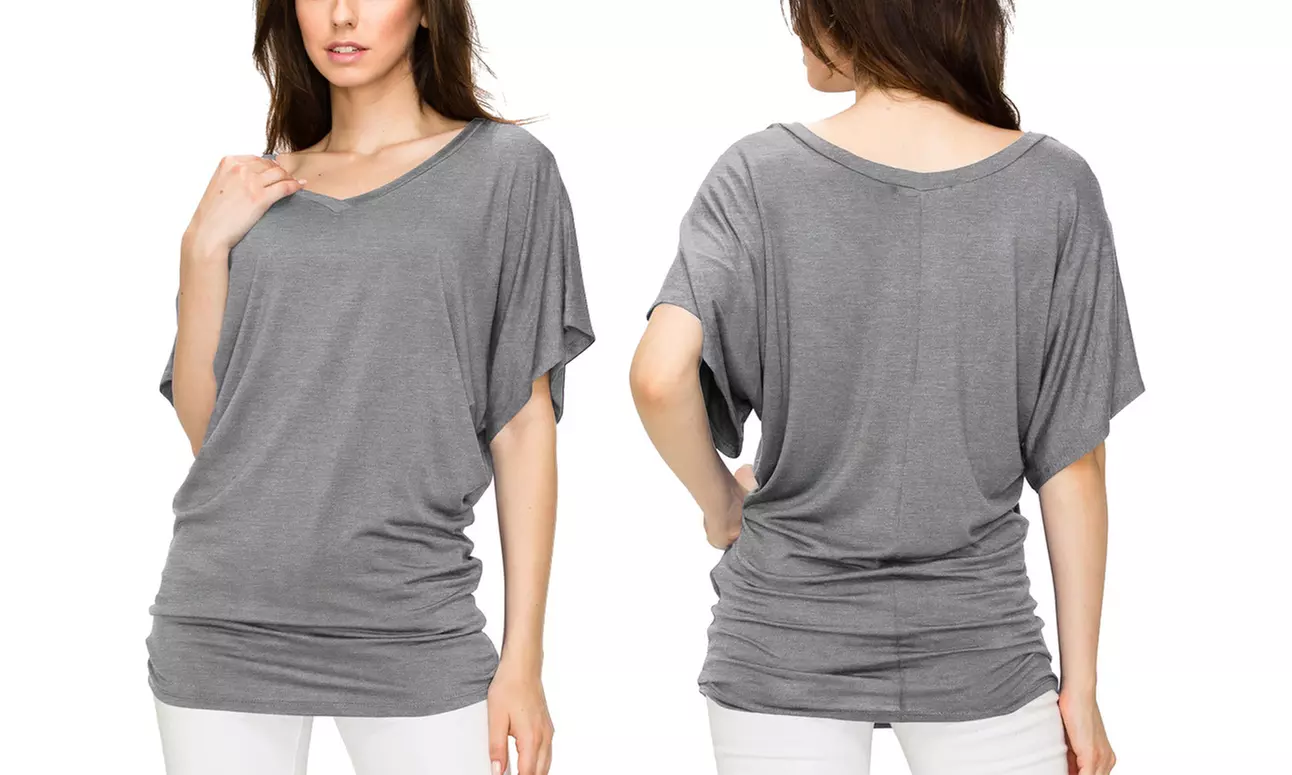 Women's Dolman Top S-3X  by Made by Johnny Plus Size 