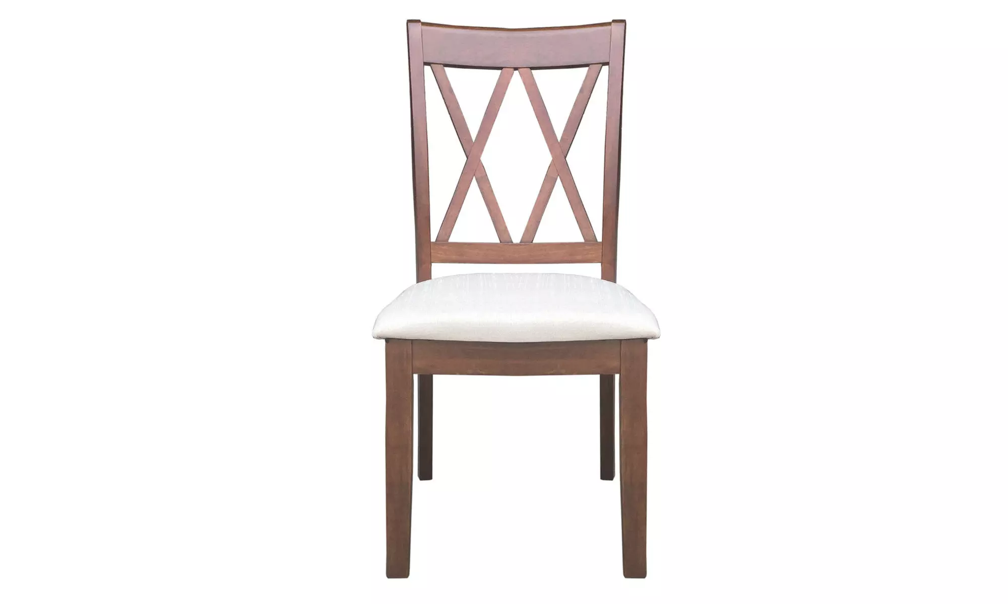 Set of 2 Dining Side Chairs Fabric Upholstered Seat Armless High Back Furniture
