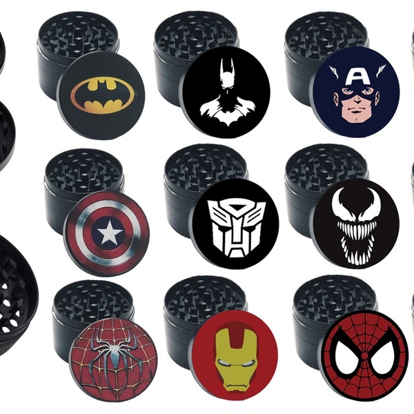 SuperHero, Villains Aluminum Dry Herb and Tobacco Grinder 4 Piece Set |  Groupon