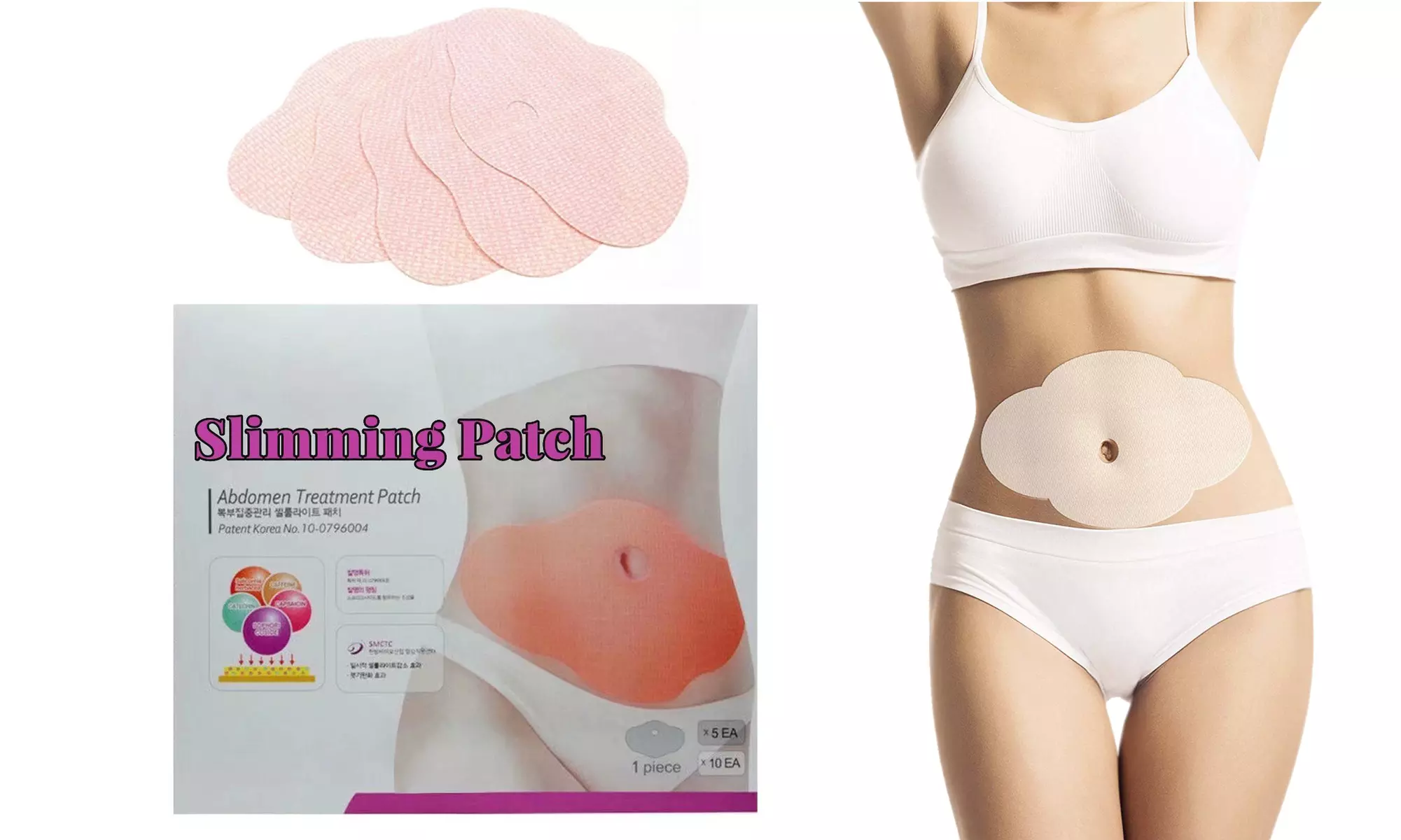 Slimming Patch Belly Slim Patch Abdomen Fat Burning Navel Stick (5- 25 Pack) - Primary Image