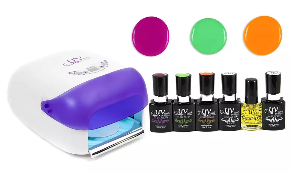 UV Nails At Home Salon Quality Gel Polish Starter Kit PRO - Second Medium