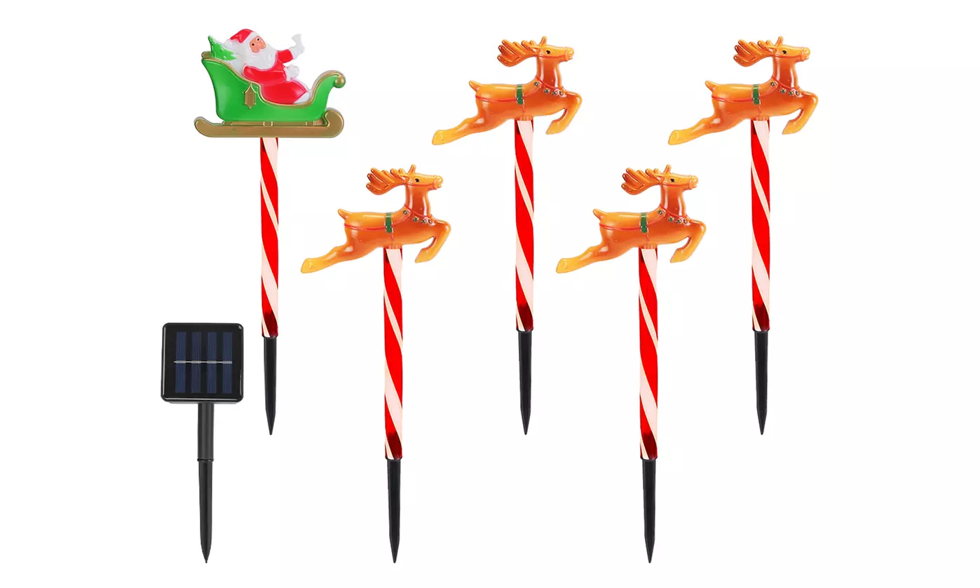 Christmas LED Lights - Snowman Family & Reindeer Family Holiday Decorations