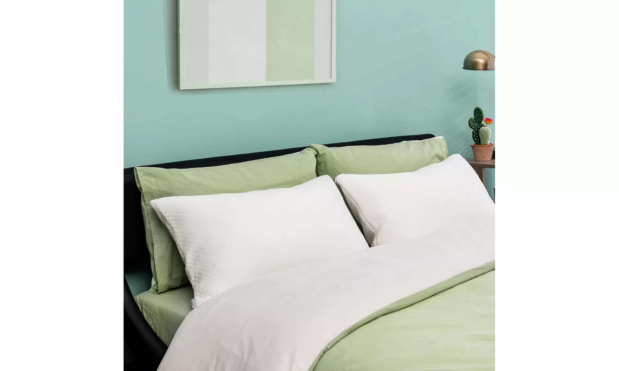 Costway 2Pack Shredded Memory Foam Bed Pillows Bamboo Cooling Cover 28''x18'' 
