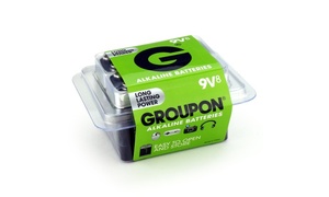 Groupon Portable Power Alkaline 9V Batteries (8-Pack)