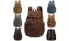Men Women Retro Canvas Travel Sport Bag Rucksack School Bookbag Laptop Backpack