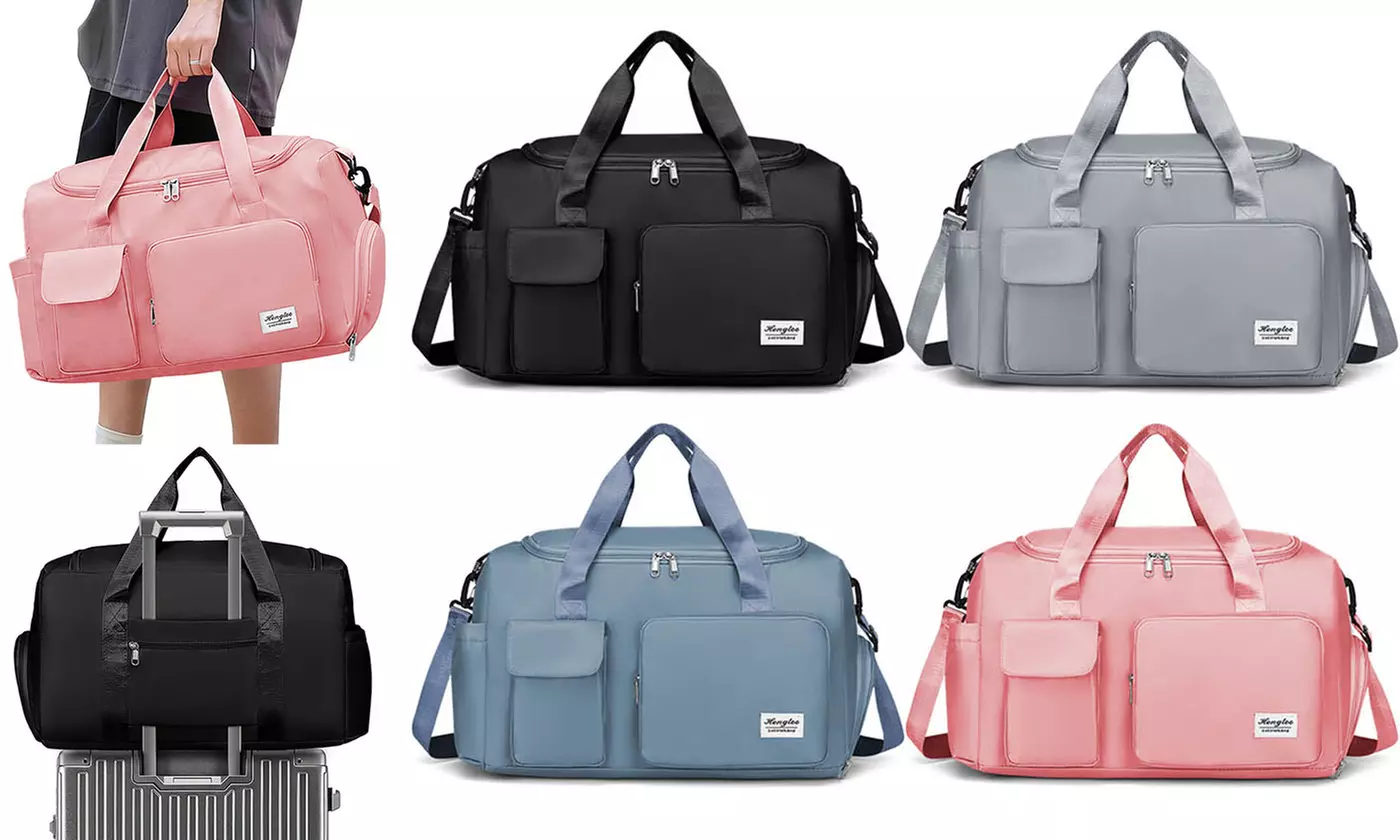 Multi-Functional Duffel Bag Lightweight Expandable Travel Bag With Wheels