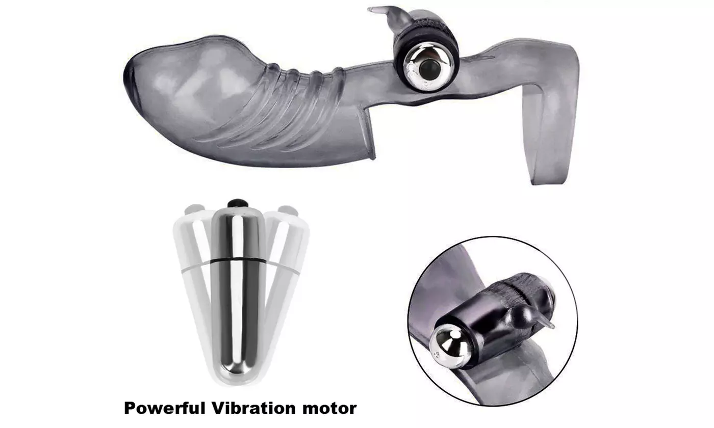 Finger Sleeve Massager Vibrator G-spot GloveLesbian toy 