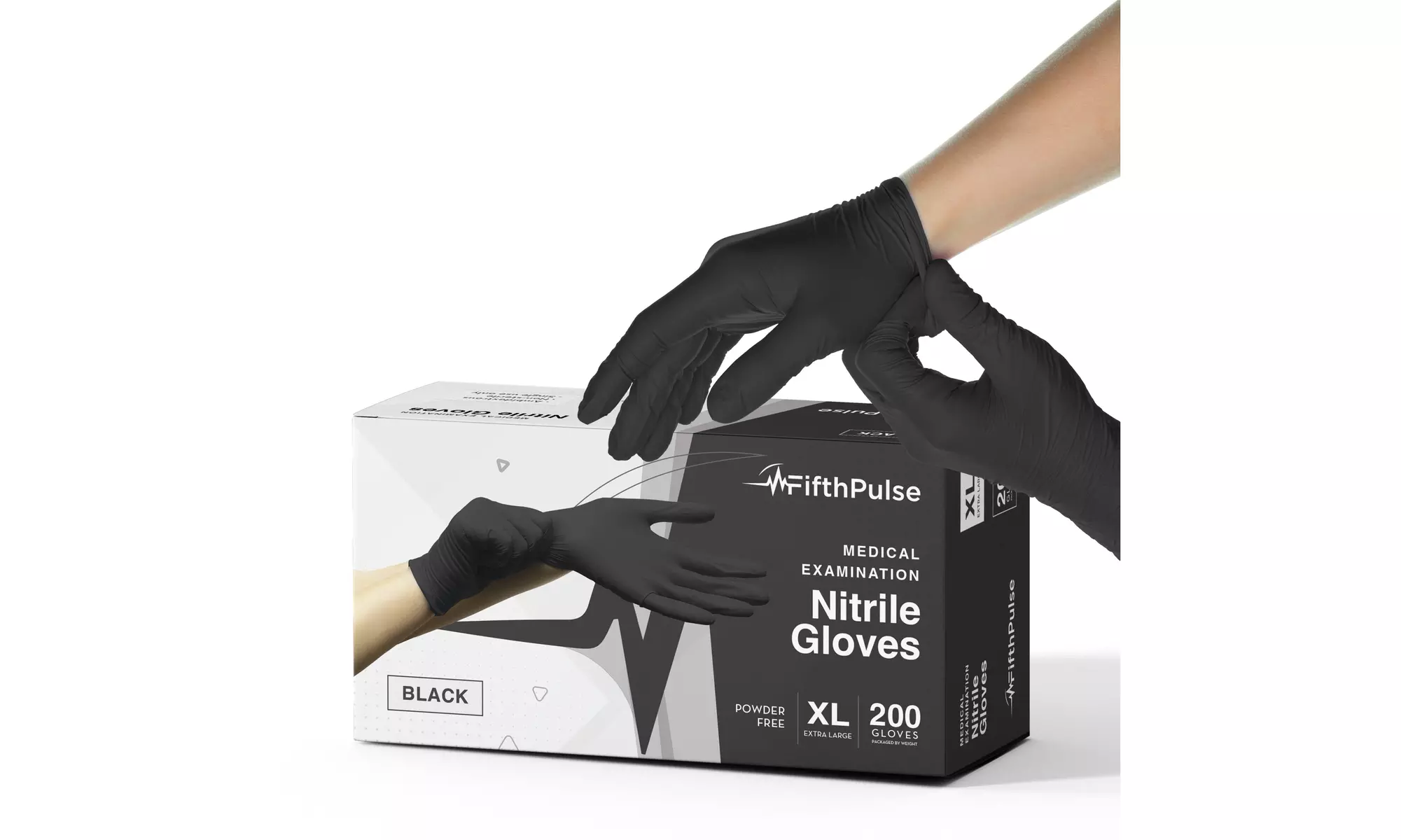 Fifth Pulse Nitrile Exam Latex Free & Powder Free Gloves - Box of 200 