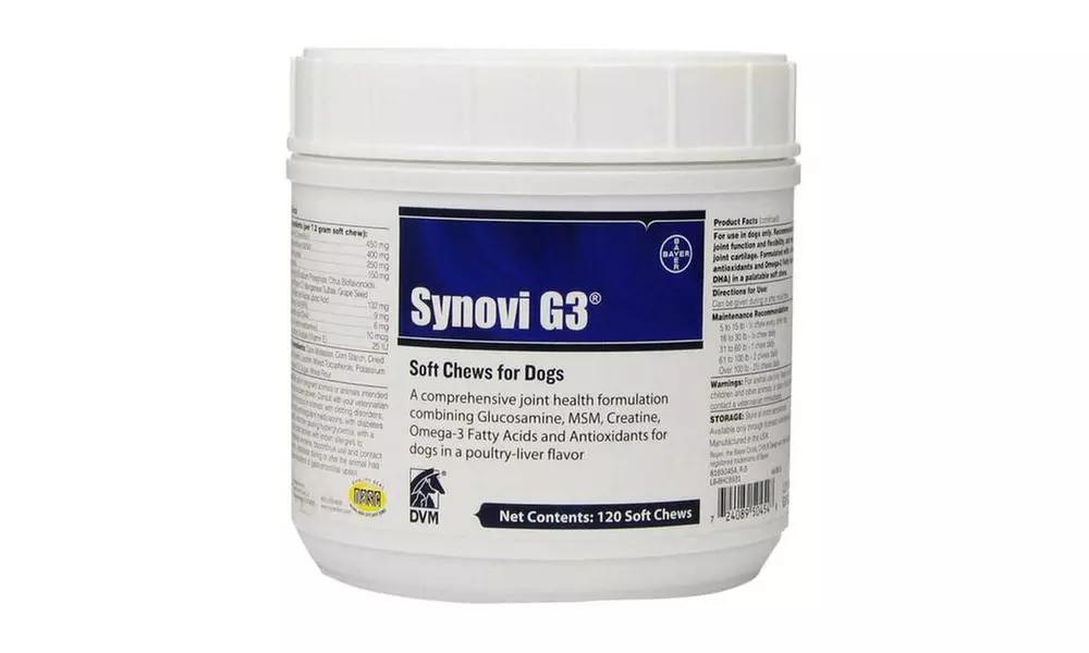 Synovi G3 Soft Chews 120 count - Second Medium