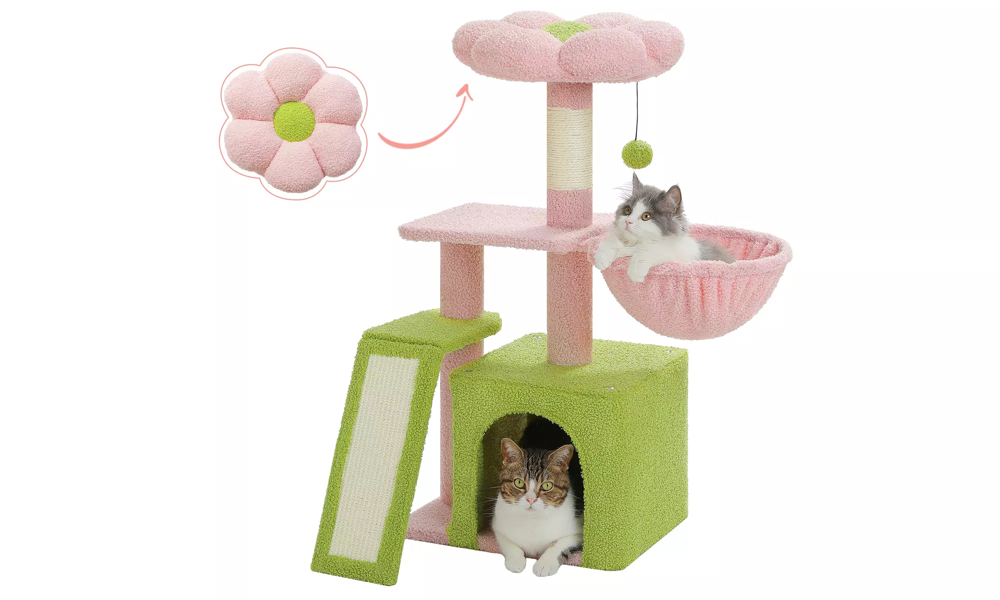 Cat Tree, Cat Tower  Multi-Level Cat Condo with  Scratching Posts