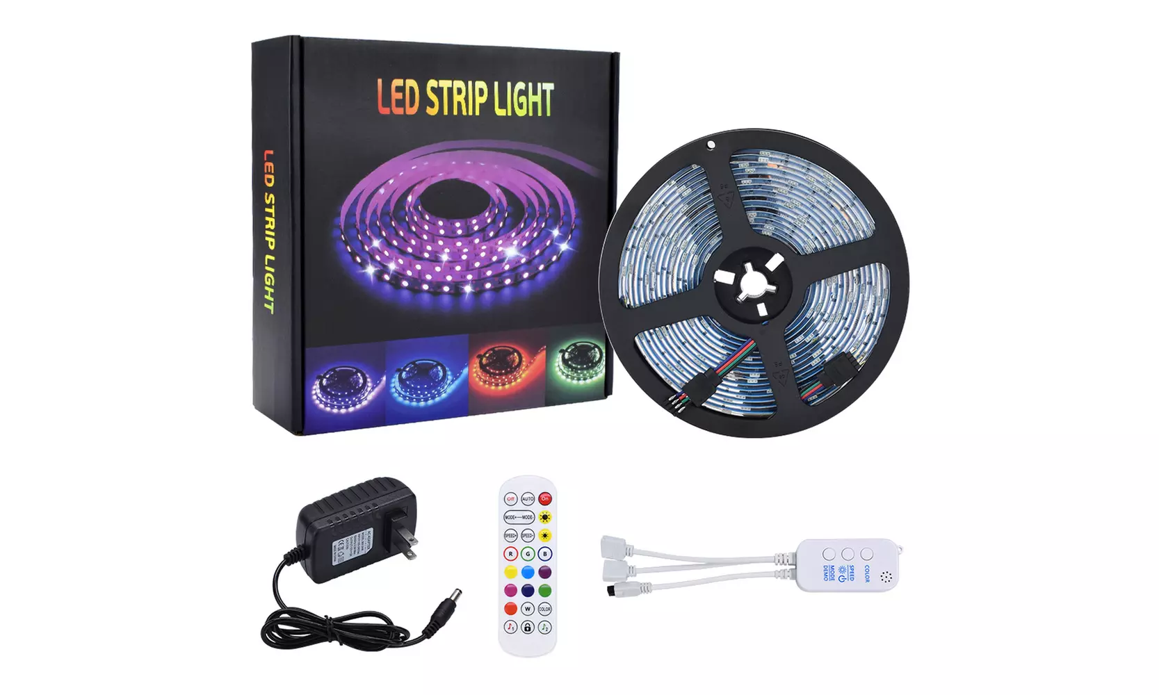LED Strip Lights RGB Strips Waterproof Music Sync Color Changing(1 or 2 Pack) - Primary Image