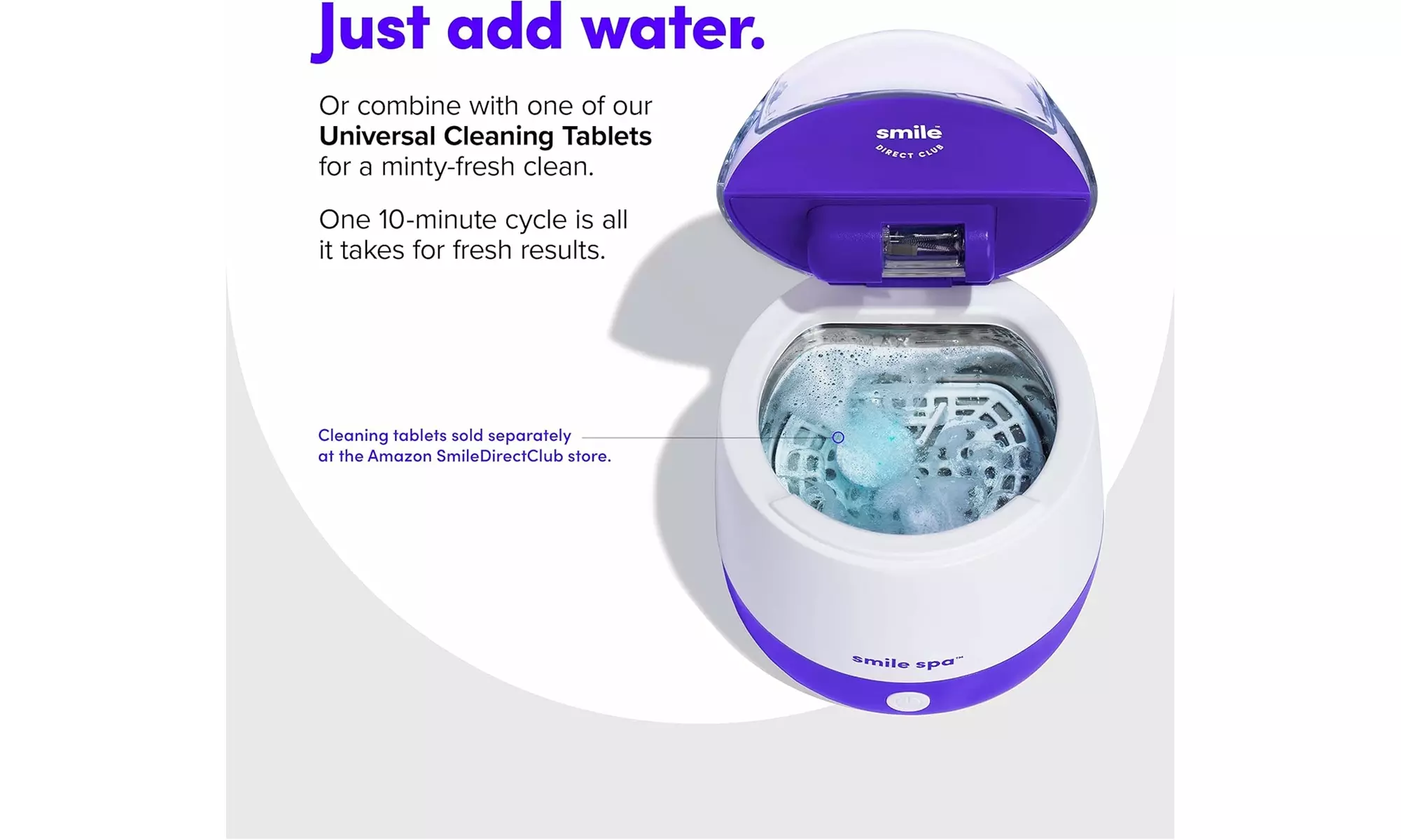 SmileDirectClub Smile Spa Ultrasonic and UV Cleaning Machine Toothbrush Heads