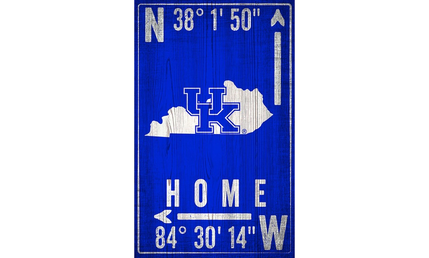 Image 19: Fan Creations NCAA Team Coordinates Sign