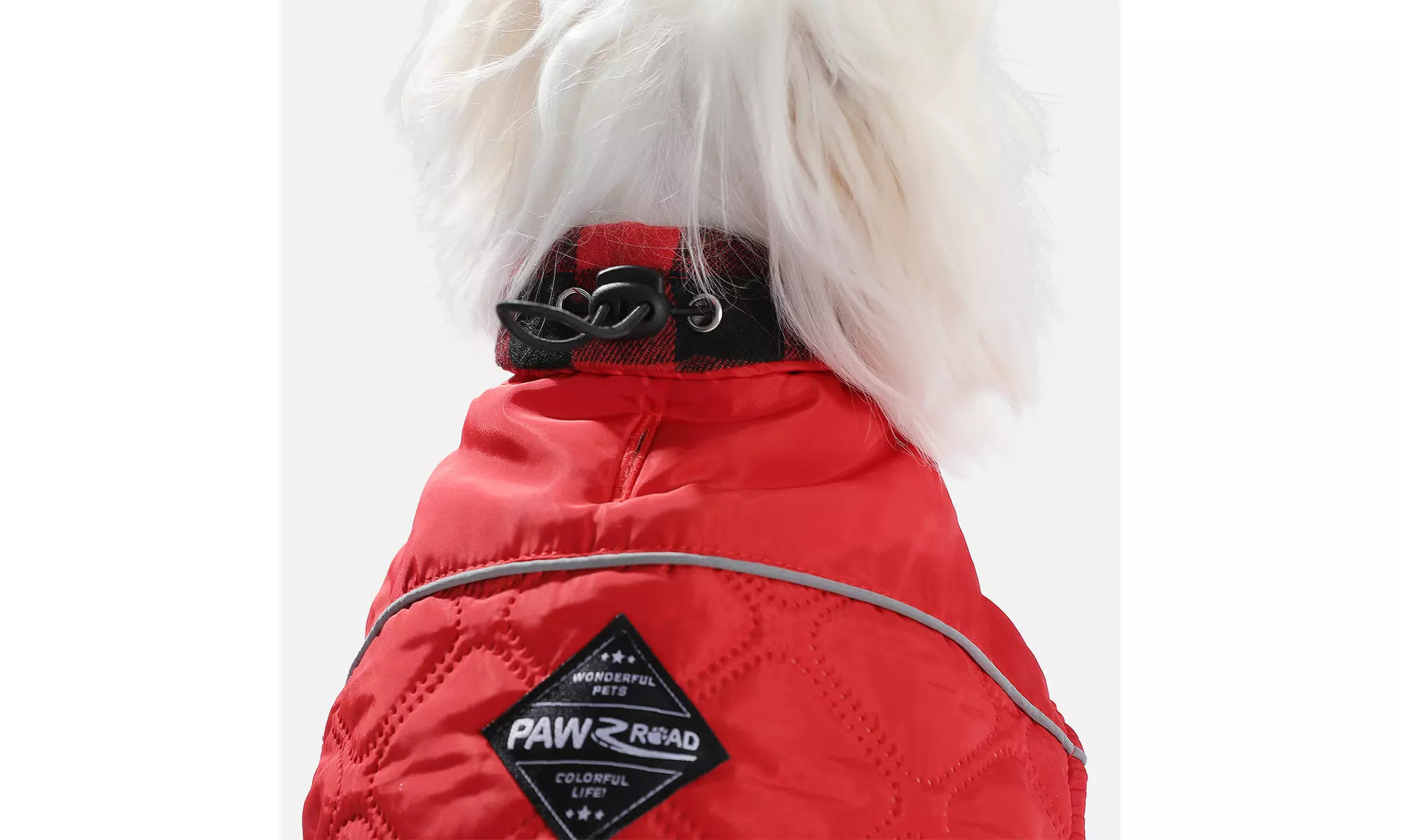 Water-Repellent Reversible Dog Winter Coat with Warm Secure Belt