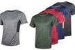 Real Essentials Men's Dry Fit Active T-Shirt (5-Pack) - Second Medium