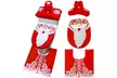 Toilet Seat Cover Rug Set Bathroom Christmas Decorations - Second Medium