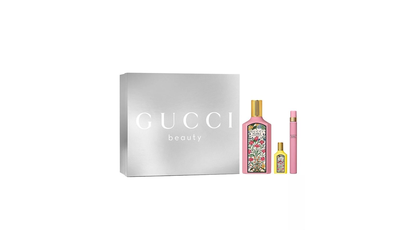 Gucci Flora Gorgeous Gardenia and Orchid 3pc Eau de Parfum Gift Set For Women